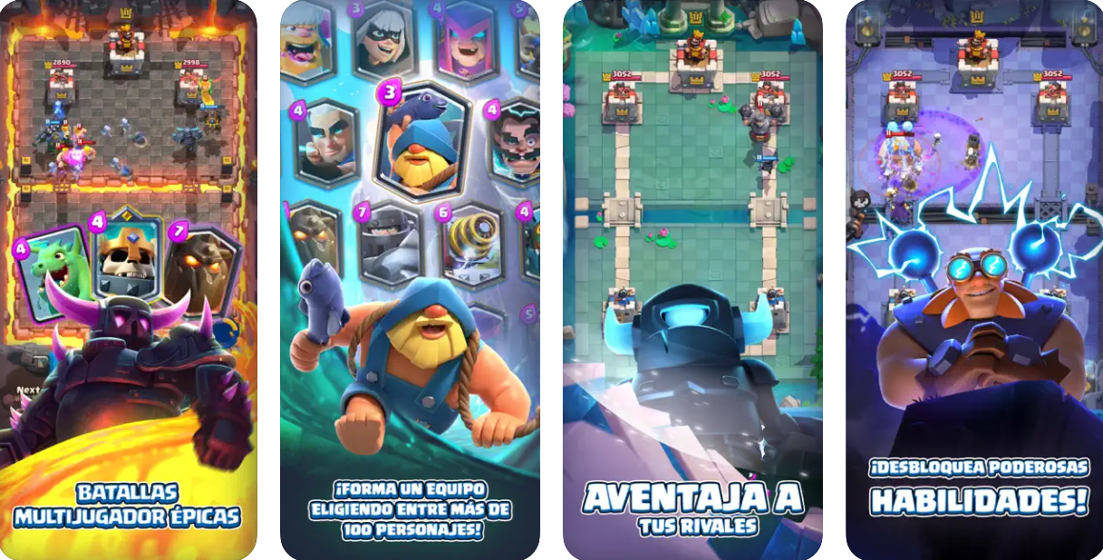 Capturas de pantalla de Clash Royale en iPhone