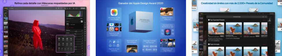 Captura de pantalla de Darkroom para Mac
