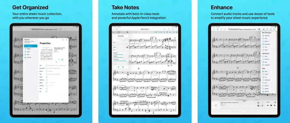 forScore app for iPad screenshots
