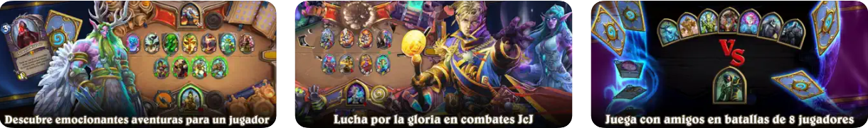 Capturas de pantalla de Hearthstone en iPhone