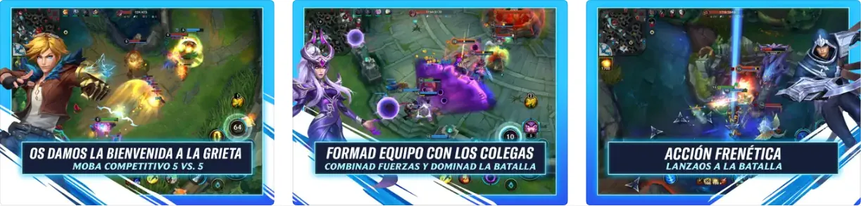 League of Legends: Wild Rift capturas de pantalla del juego para iPad