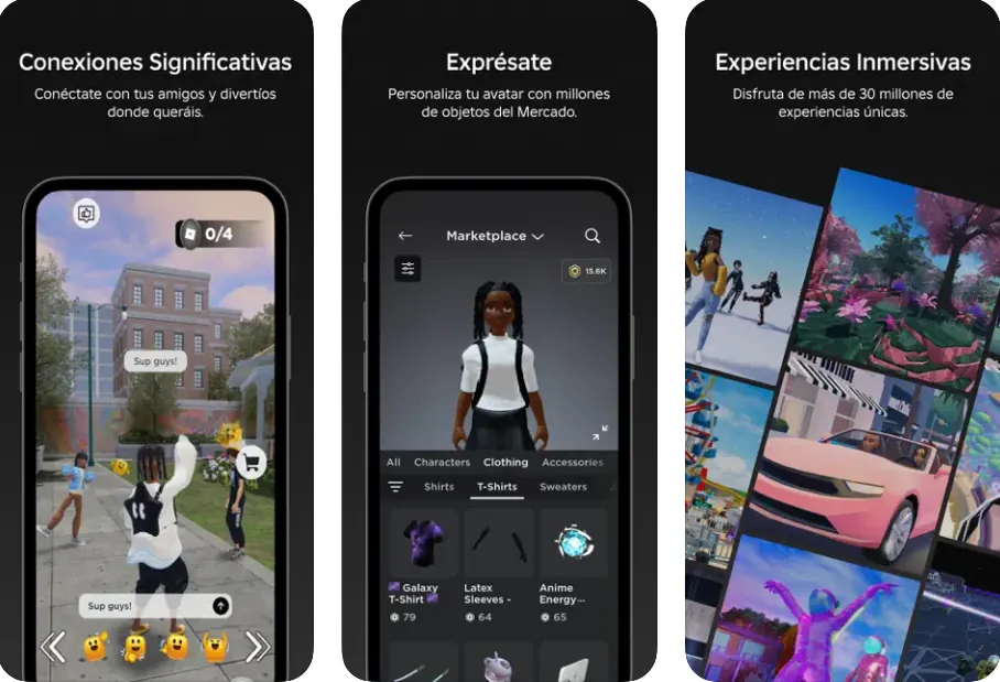 Capturas de pantalla de Roblox en iPhone