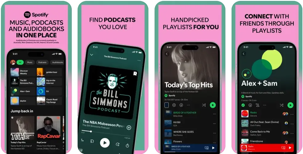 Spotify screenshots