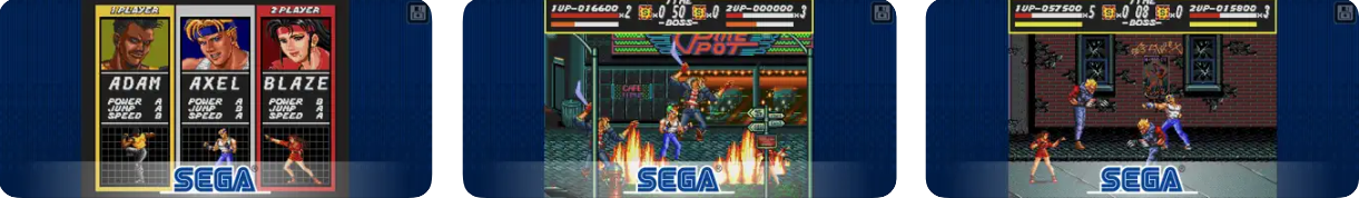 Streets of Rage iPhone game screenshots