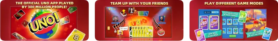 Schermate di gioco di UNO! su iPhone