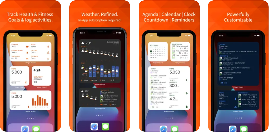 Widget Wizard app screenshots