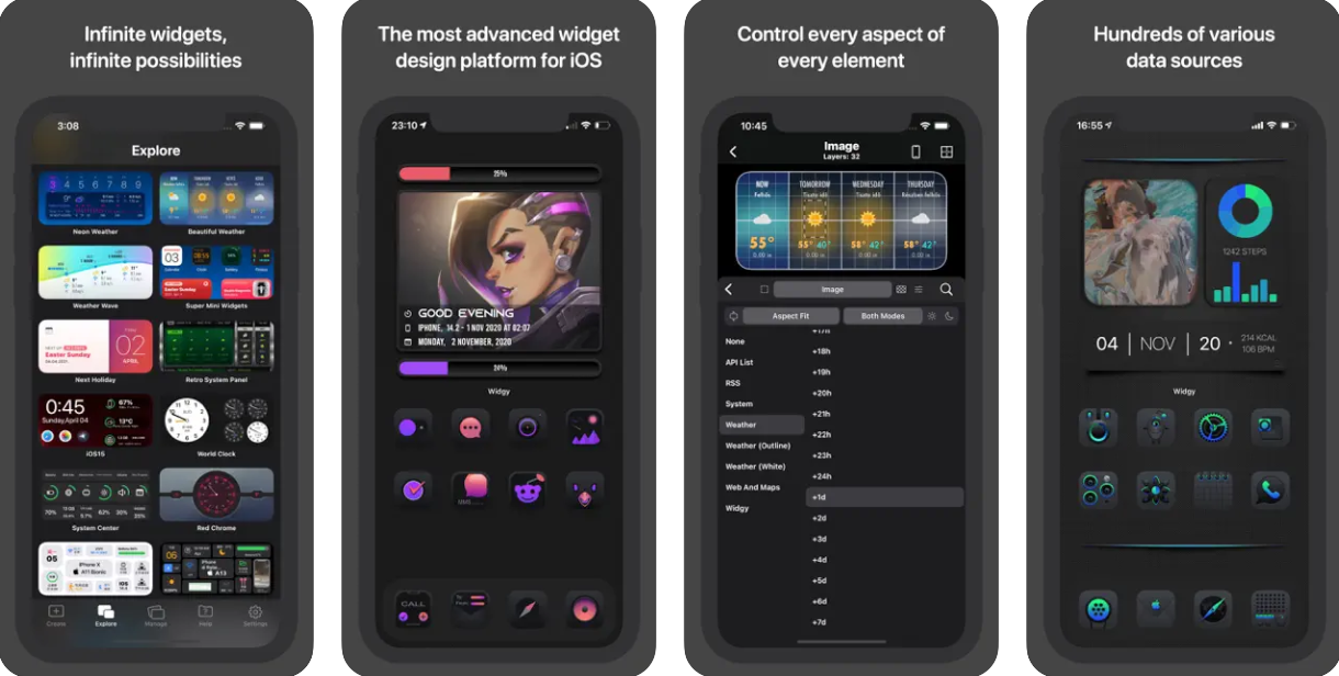 Capturas de pantalla de Widgy
