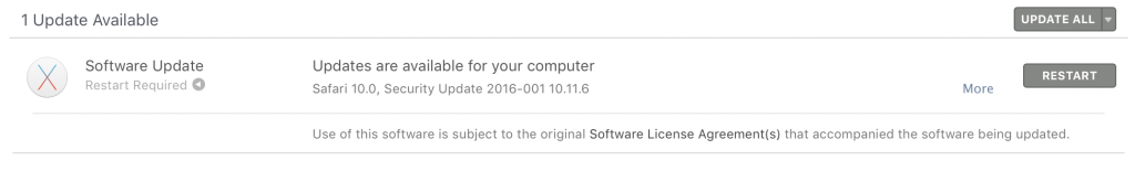Install software updates