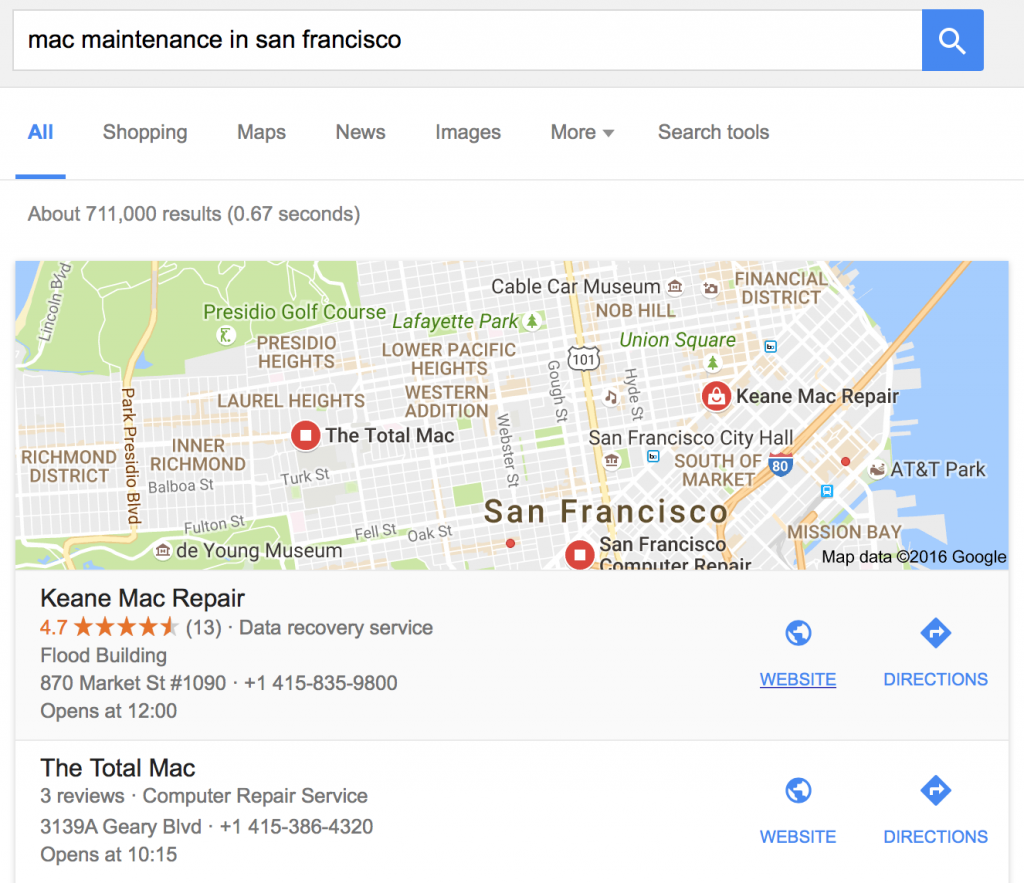 Take MacBook for maintenance
