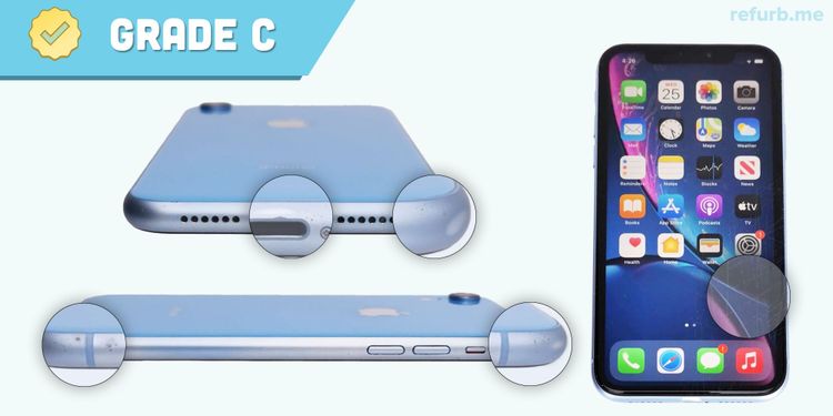 Que signifie le grade C pour un produit reconditionné ?