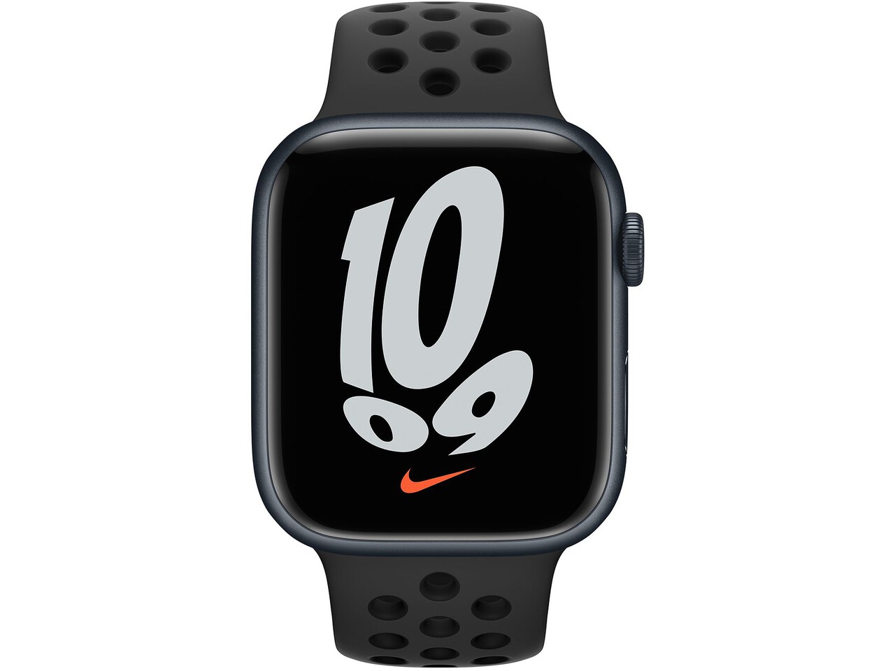 apple watch nike series 7 45mm midnight aluminum olive graycargo khaki nike sport band 