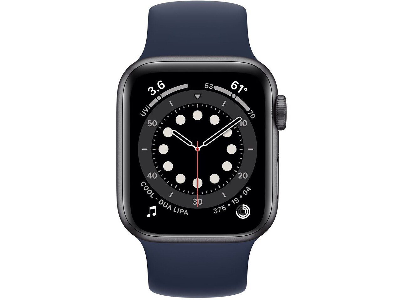 apple watch series 6 cellular 40mm space gray aluminum deep navy solo loop 