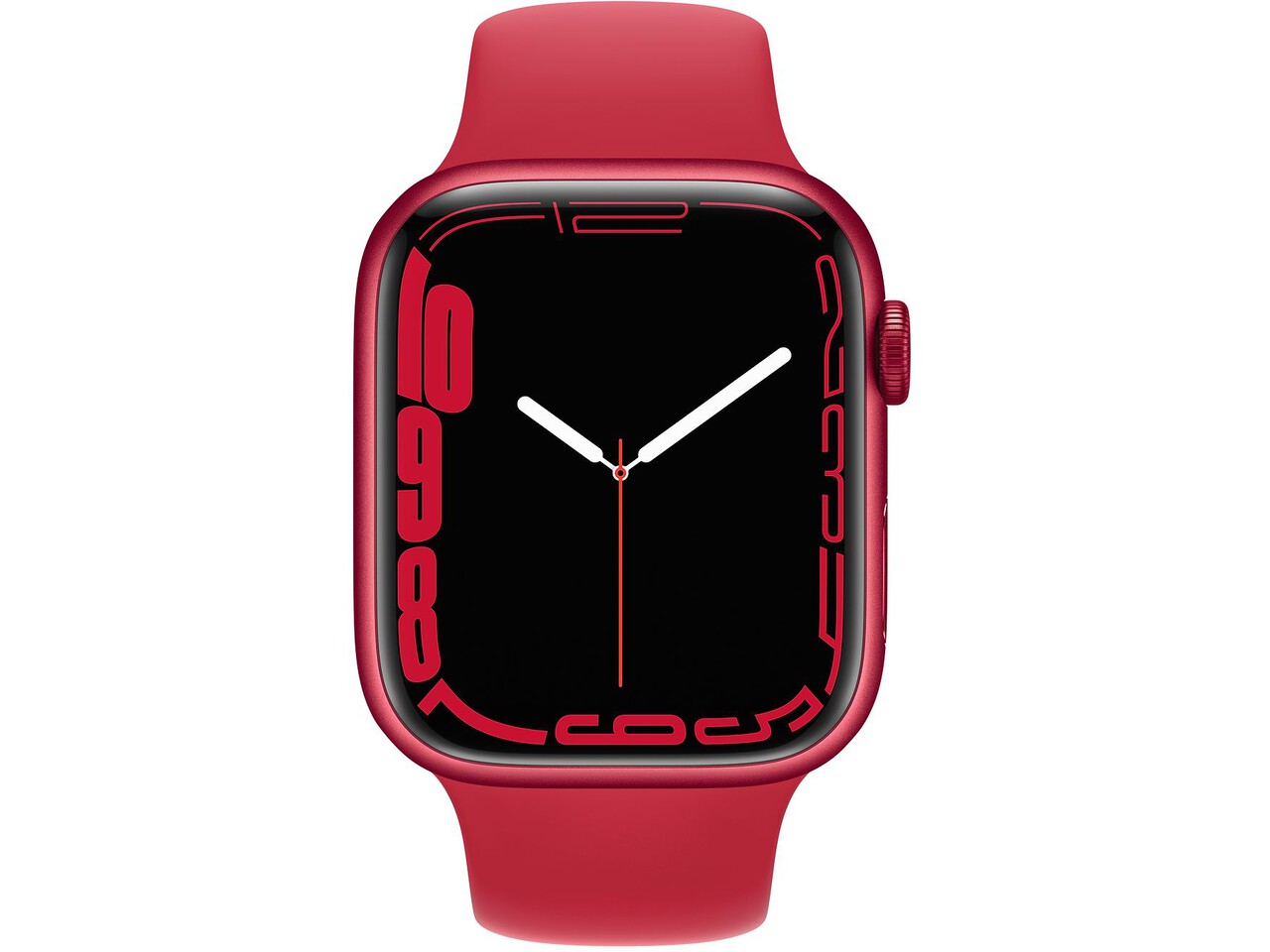 apple watch series 7 41mm red aluminum red sport band 