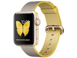 apple watch series 2 38mm gold aluminum yellowlight gray woven nylon band 