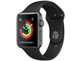 apple watch series 3 42mm space gray aluminum black sport band
