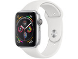 apple watch series 4 44mm silver aluminum white sport band 