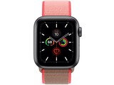 apple watch series 5 40mm space gray aluminum neon pink sport loop