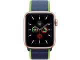 apple watch series 5 cellular 40mm gold aluminum neon lime sport loop 