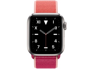 apple watch edition series 5 cellular 40mm silver titanium pomegranate sport loop