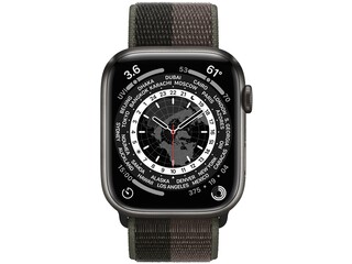 apple watch edition series 7 cellular 41mm space black titanium sunflower sport loop
