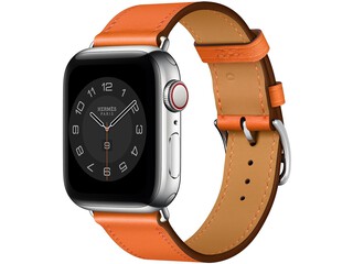 apple watch hermes series 6 cellular 40mm silver stainless orange double tour