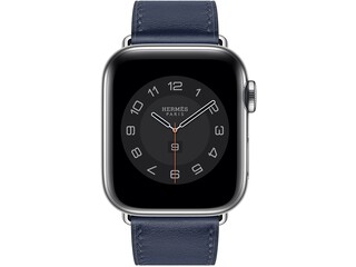 apple watch hermes series 6 cellular 40mm silver stainless steel navy double tour