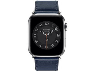 apple watch hermes series 6 cellular 44mm silver stainless navy double tour