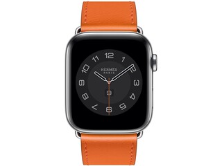 apple watch hermes series 6 cellular 44mm silver stainless orange double tour