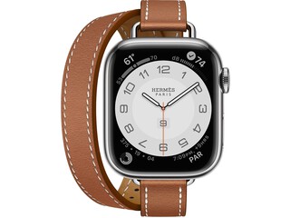 apple watch hermes series 7 cellular 41mm silver stainless rouge h single tour