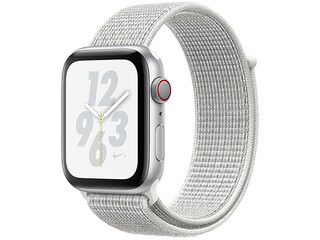 apple watch nike series 4 cellular 44mm silver aluminum summit white nike sport loop
