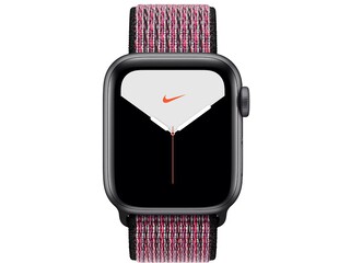 apple watch nike series 5 40mm space gray aluminum pink blasttrue berry nike sport loop