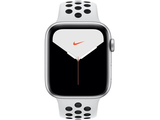 apple watch nike series 5 cellular 44mm silver aluminum pure platinumblack nike sport band