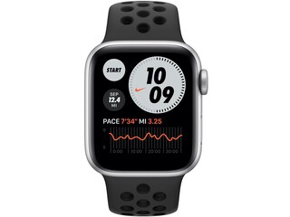 apple watch nike series 6 40mm silver aluminum anthraciteblack nike sport band