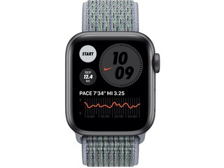 apple watch nike series 6 40mm space gray aluminum obsidian mist nike sport loop