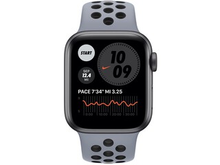 apple watch nike series 6 40mm space gray aluminum obsidian mistblack nike sport band