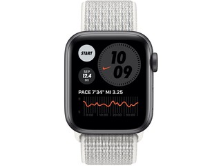 apple watch nike series 6 40mm space gray aluminum summit white nike sport loop