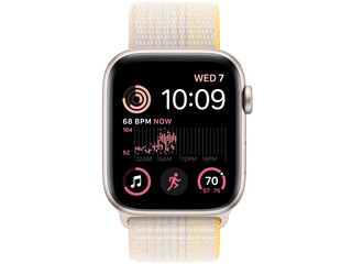 apple watch se 2 cellular 44mm starlight aluminum midnight sport loop