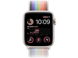 apple watch se 2 cellular 44mm starlight aluminum pride edition sport loop