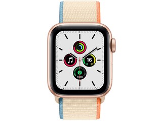 apple watch se 40mm gold aluminum cream sport loop