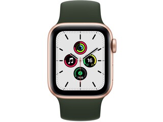 apple watch se 40mm gold aluminum cyprus green solo loop