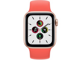 apple watch se 40mm gold aluminum pink citrus solo loop