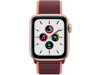 apple watch se 40mm gold aluminum plum sport loop