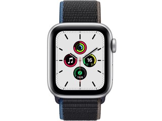 apple watch se 40mm silver aluminum charcoal sport loop