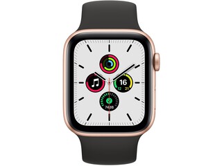 apple watch se 44mm gold aluminum black solo loop