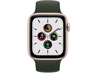 apple watch se 44mm gold aluminum cyprus green solo loop