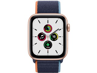 apple watch se 44mm gold aluminum deep navy sport loop