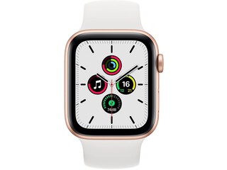 apple watch se 44mm gold aluminum white solo loop
