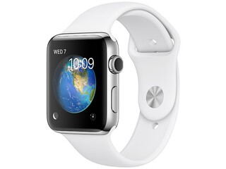 apple watch series 2 42mm space gray stainless steel white sport band