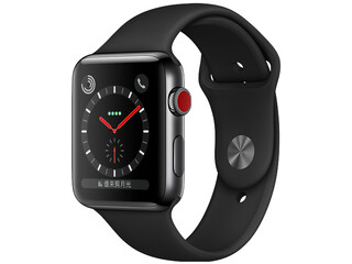 apple watch series 3 cellular 42mm space black stainless steel space black sport band