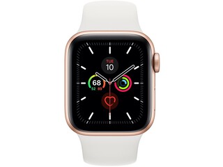 apple watch series 5 40mm gold aluminum white sport band